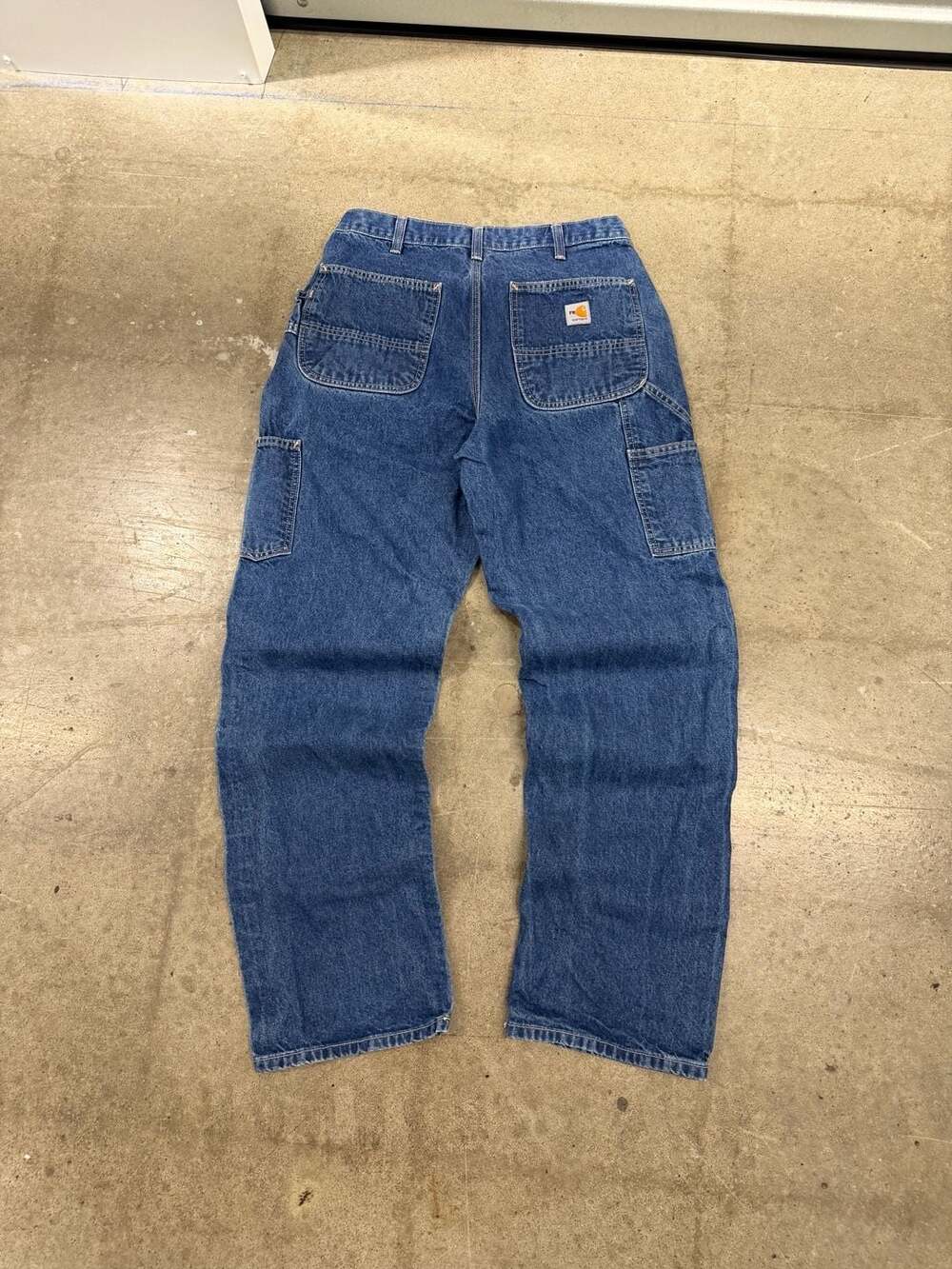 Carhartt Flame Resistant Baggy Denim Carpenter Jeans Size 32x34